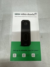 Blink Wireless Video Doorbell 2nd Gen Newest Model Black HD, NEW