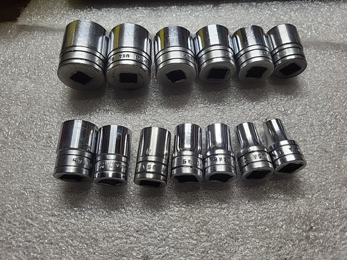 Snap On 1/2โ Dr. 12 Pt. SAE Socket Set 13 PC. 3/8"-1-1/8". USA ๐บ๐ธ - Picture 15 of 18