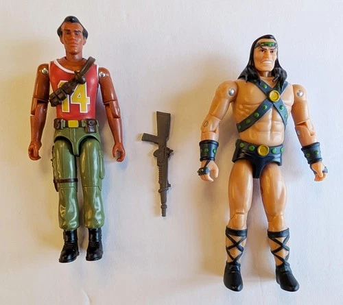GI Joe Super7 Reaction+ Big Lob and Ramar Loose Complete Action Figures Lot