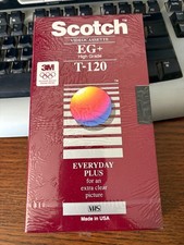 New Sealed Scotch EG High Grade T-120 VHS Tape Blank