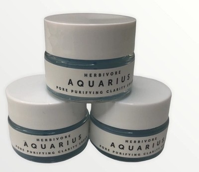 LOT Of 3! Herbivore Aquarius Pore Purifying BHA Cream Trial Size. 25oz Ea