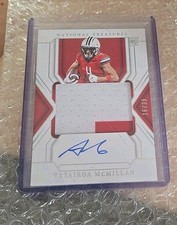 2025 National Treasures Collegiate Tetairoa Mcmillan relic card autograph 16/39
