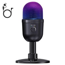 USB Gaming Condenser Microphone for PC/Desktop,192kHz/24Bit,Noise Cancellatio...