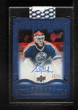 2020 Upper Deck Clear Cut Hall of Fame Showcase 22/35 Grant Fuhr Auto HOF 0ve9