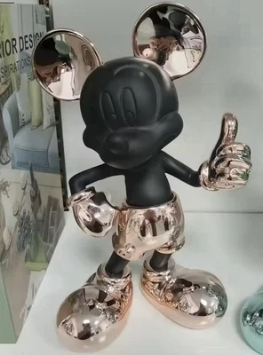Mickey Maus Figur Disney 28 cm schwarz - Dekoration Statue Harz Glas Cartoon - Bild 1 von 2