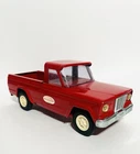 Vintage Tonka Jeep Pickup Truck - Pressed Steel - Red - 9 Inch - Nice !