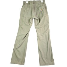 Carhartt Force Work Pants Mens M Regular Tan Relaxed Fit Stretch Khaki Hiking
