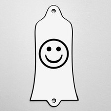 GUITAR TRUSS ROD COVER - Custom Engraved - Fits USA GIBSON - SMILE Face Emoji