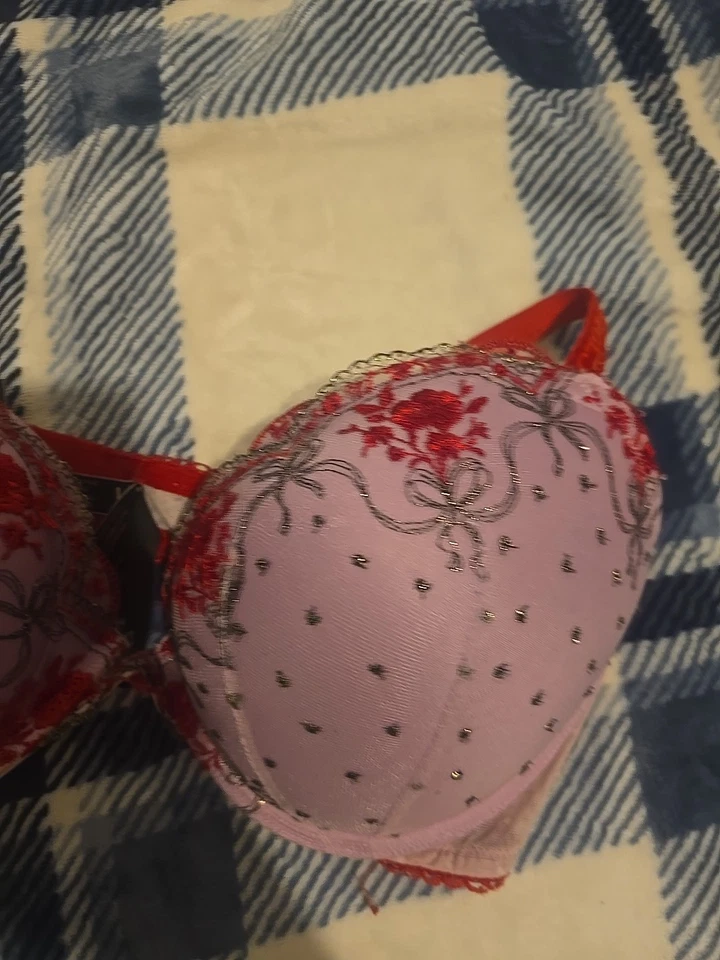 Victoria Secret Muy Sexy Push Up 38d Rosa Y Rojo  Foto 4 de 4