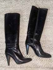 Vintage Knee Length Leather Boots