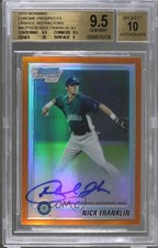 2010 Bowman Chrome Prospects Orange Refractor 12/25 Nick Franklin BGS 9.5 0f6