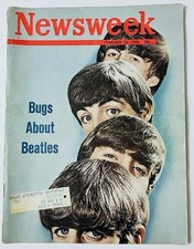 Bugs About Beatles Newsweek February 24 1964 Magazine - blk cab