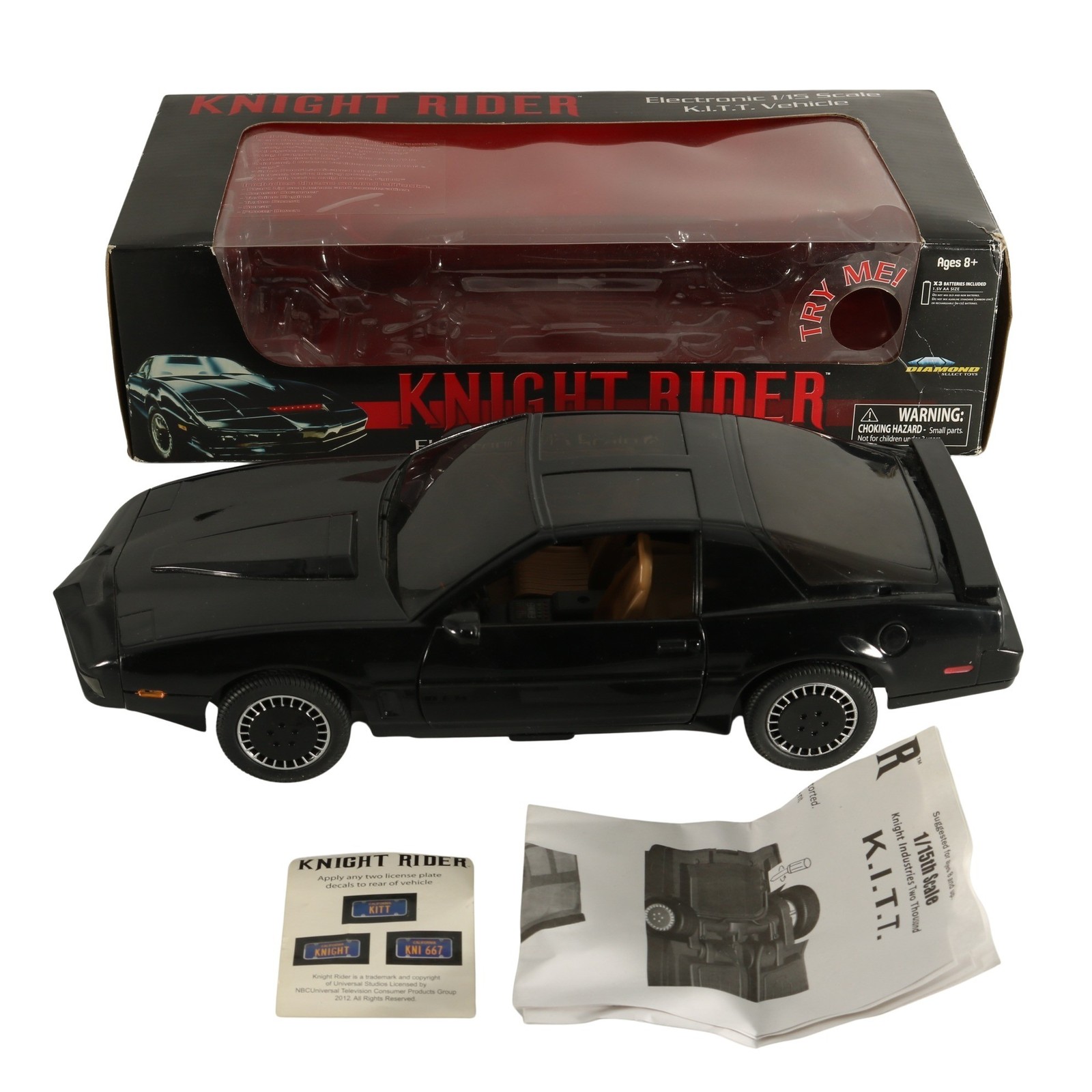 Knight Rider K.I.T.T. Electronic Kitt 1:15 - Diamond Select Toys - Sin usar, en caja