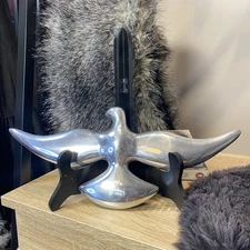 Vintage Mid Century Modern Aluminum Dove In Flight Wall Art Silver Toned Hanging