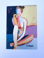 Abstract Figurative Original Painting Impressionism FINE ART PRINT GICLEE Woman