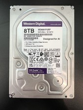 WD Purple Pro 8TB Internal 7.2K RPM 3.5'' SATA 6G (WD8001PURP) Surveillance HDD