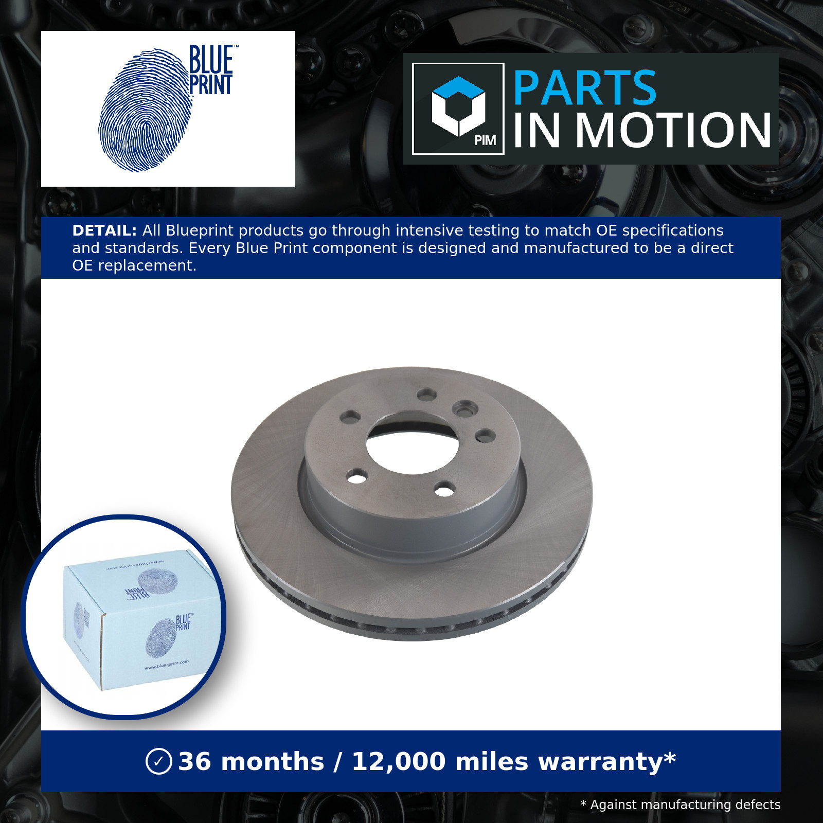 2x Brake Discs Pair Vented fits VW CRAFTER SY, SZ 2.0D Front 2016 on 303mm Set