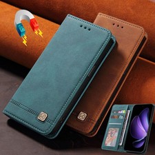 Genuine Leather Case For iPhone 14 15 16 Luxury Card Holder Card Pocket Cover