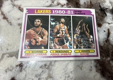 1981-82 Topps - Team Leaders Kareem Abdul-Jabbar, Norm Nixon #55
