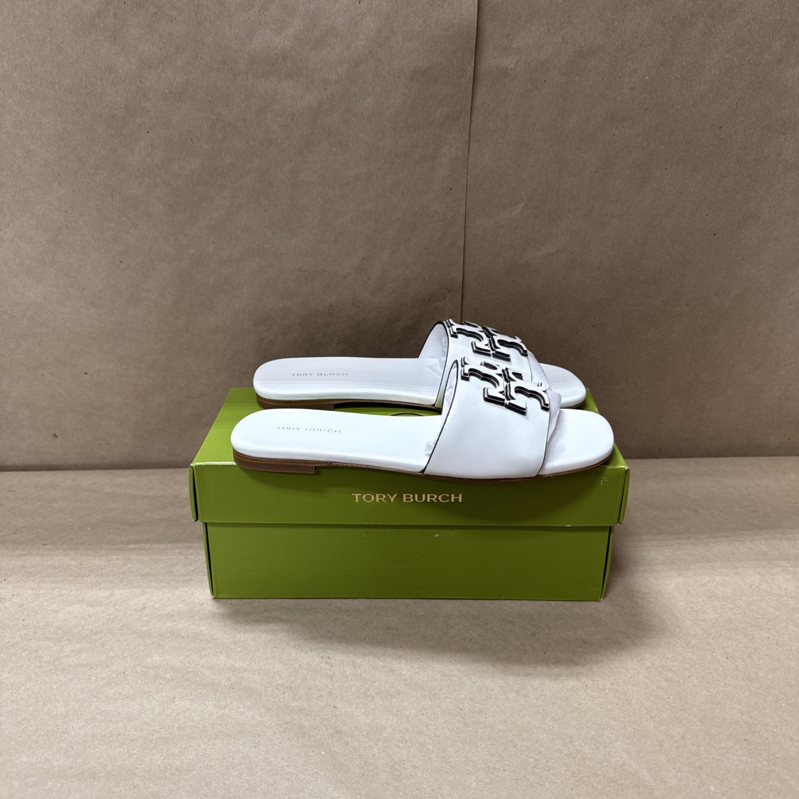 Tory Burch - Women's Gardenia 6 Ines Leather Slide Sandal Shoe SEE DESCRIPTION thumbnail 4