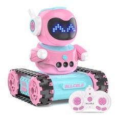 ALLCELE LED RC Robot Toys for Girls with Programming, Music, Demo and LED Fun...