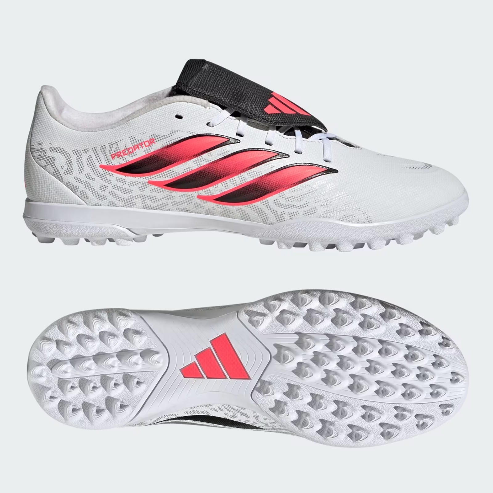 SCARPE CALCETTO ADIDAS PREDATOR CLUB FT TF - IH2113 col. bianco/rosa foto 3