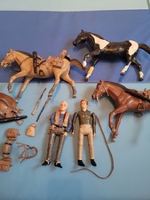 Vintage 1966 Bonanza Figur Pferde Konvolut Sammlung Sammlerstück Retro Kult RAR 