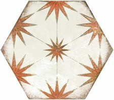 Soleil Cotto Hexagon Tiles | Wall or Floor Rustic Tile CUT SAMPLE