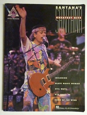 SANTANA Songbook GREATEST HITS 18 songs 1996 Recorded Versions Guitar TAB