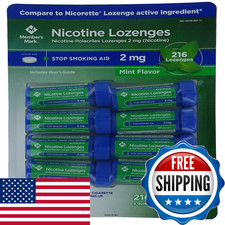 Member S Mark Members Mark 2Mg Nicotine Lozenges Mint 216 Count