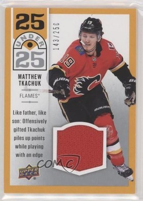 2018-19 Upper Deck 25 Under 25 Jersey 143/250 Matthew Tkachuk #U25-17 1ic