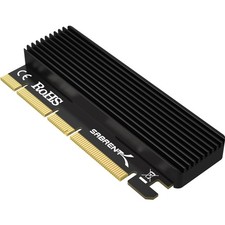 M.2 NVMe SSD to PCIe X16/X8/X4 Adapter Card with Aluminum Heatsink, Easy Inst...