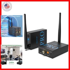 2.4GHz Wireless Audio Transmitter and Receiver 1 TX 1 RX, HiFi Audio, 20ms Lo...