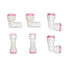 Malida 1/4 inch Quick Connect Check Valve for RO purifiers Water White 