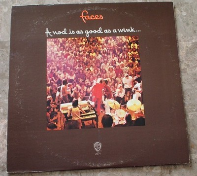 Faces A Nod Is As Good As A Wink 1971 LP Vinyl EX Original & Giant Poster BS2574