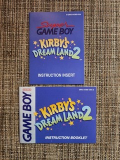 Kirby's Dream Land 2 Game Boy Nintendo GB inserto manuale originale no gioco