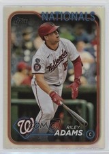 2024 Topps Series 2 Rainbow Foil Riley Adams #395 12fl