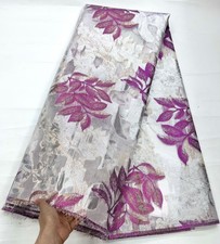 YQOINFKS Tulle Lace Swiss Voile Embroidery Jacquard Fabric 5 Yards Wedding Party