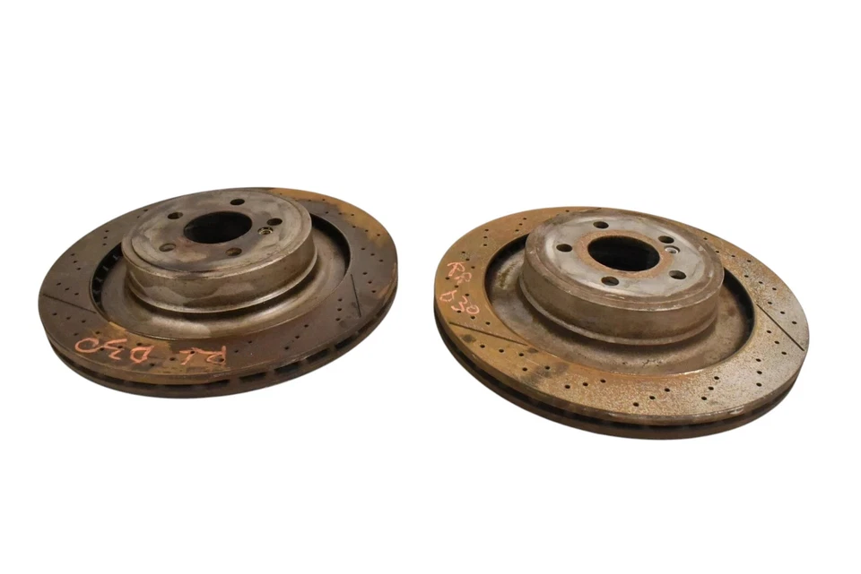 Juego de 2 discos rotores freno trasero izquierdo y derecho mercedes cls63 amg 12-18 oem Foto 4 de 4