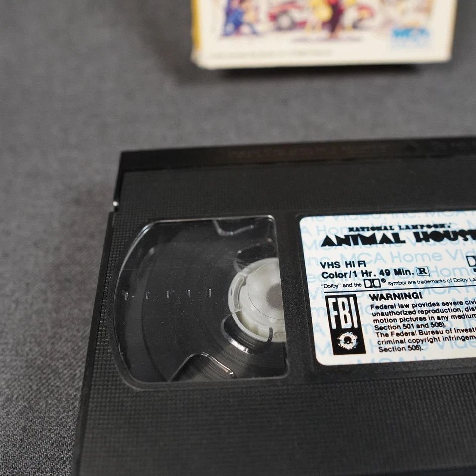 Vintage National Lampoon's Animal House VHS Tape 1988 MCA Home Video R Hi-Fi Foto 3 de 4