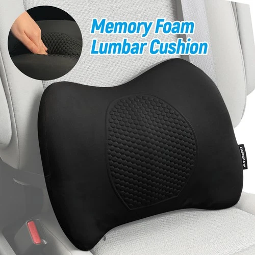 Memory Foam Gel Seat Back Lumbar Support Cushion Chair Pillow for Home Office .