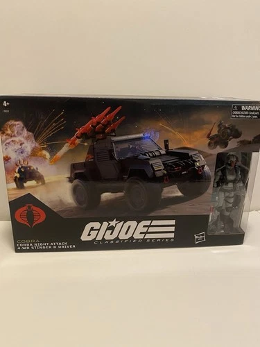GI Joe Classified Series Cobra Night Attack 4-WD Stinger & Driver Toy Set
