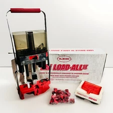 Lee Load-All II Shotshell Reloader Press w/ Bushings + Primer Feed Kit 20 Gauge