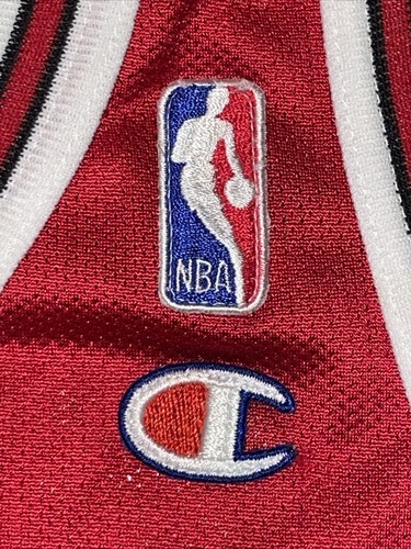 Maglia 100% Autentica Michael Jordan Vintage Champion 95 96 Bulls 44 L Taglio Pro - Foto 4 di 20