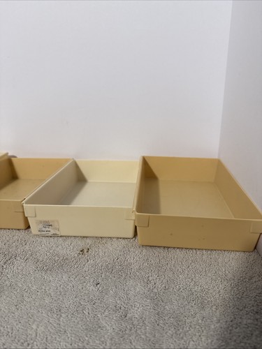 Vtg Rubbermaid Interlocking Drawer Organizers JBI-2916 Beige 9"x6"x2" Lot of 7  - Picture 9 of 18
