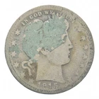 BETTER 1915-S Liberty Barber 90% Silver US Quarter *029