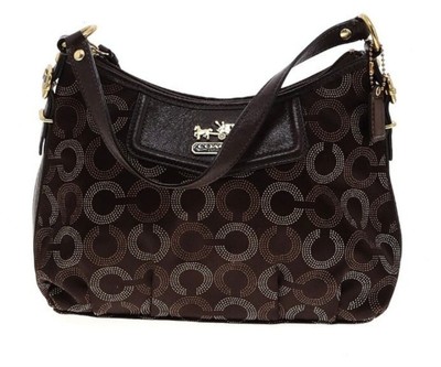 Small Brown Coach Monogram Handbag. New Without Tags. 