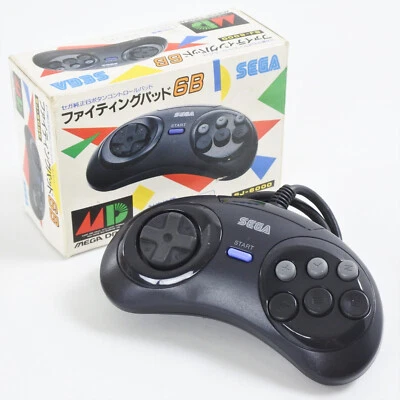 Mega Drive Fighting Pad 6B Controller SJ-6000 - Good - SEGA 2871 - Image 1 of 4