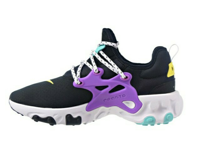 yellow nike presto react