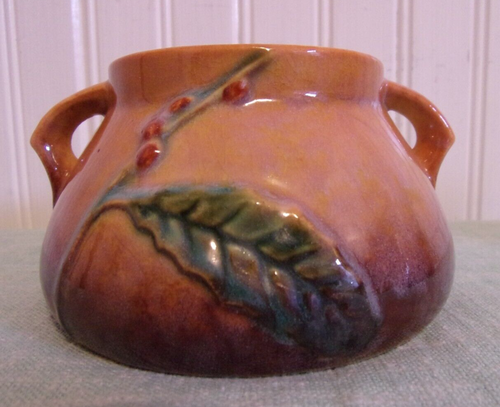 Roseville Pottery Wincraft Cream And Sugar Tan 1940s - Picture 3 of 8
